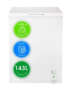 Abode A142CF0E1W Chest Freezer 142L - White