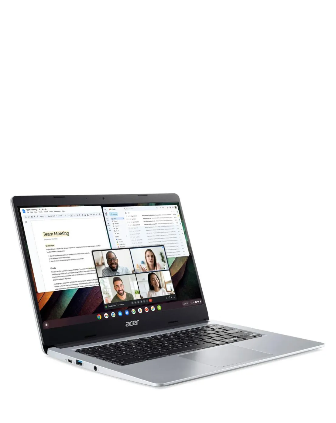 Acer 315 Intel Celeron 4GB/128GB 14in Chromebook - Silver