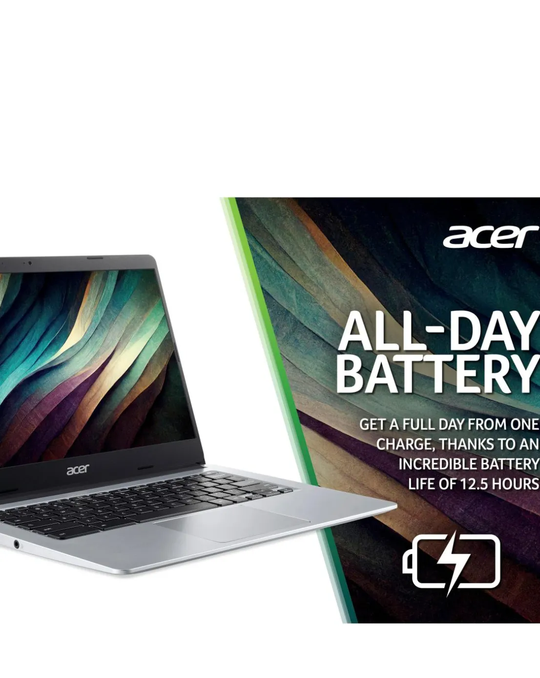 Acer 315 Intel Celeron 4GB/128GB 14in Chromebook - Silver