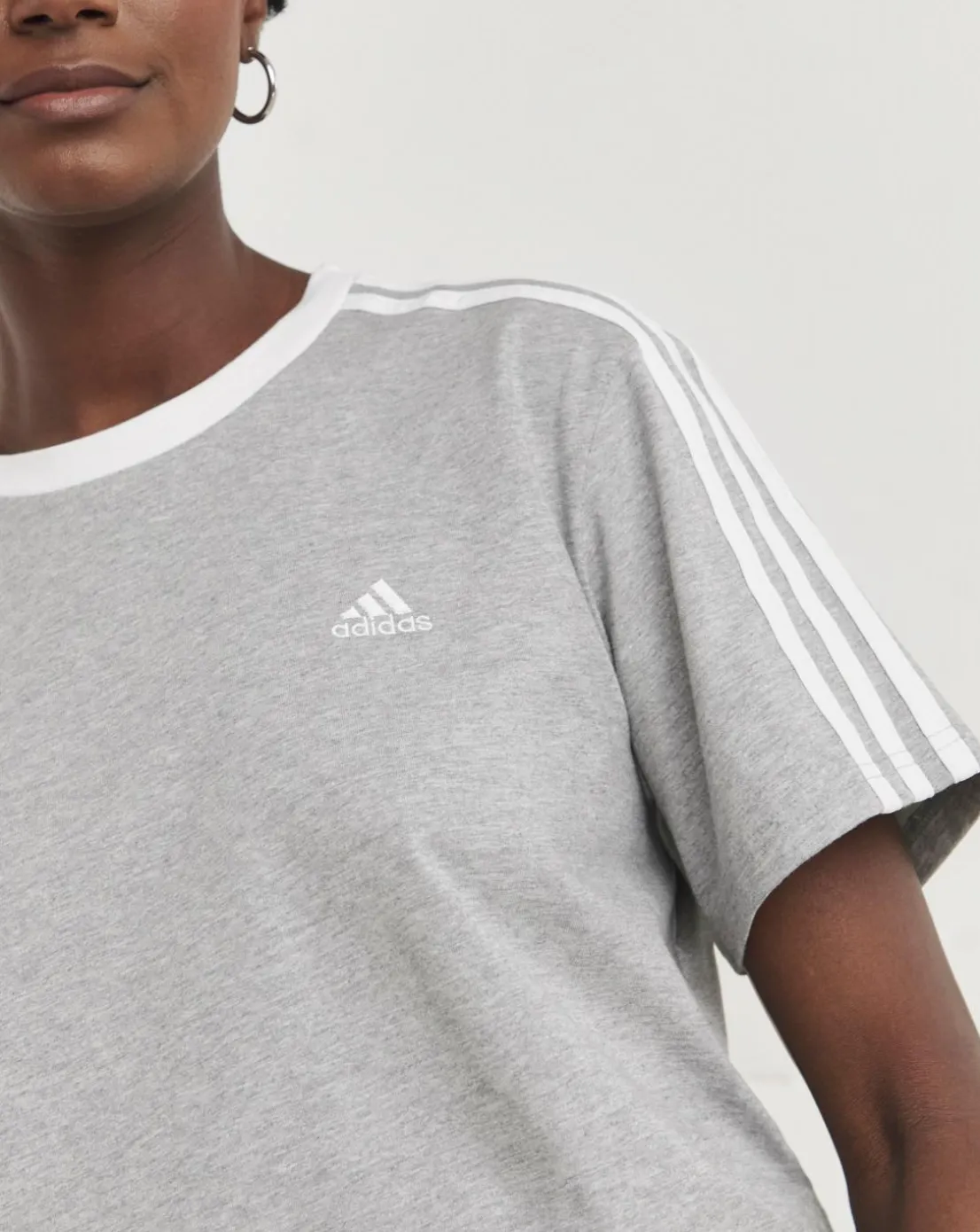 adidas 3 Stripe Boyfriend T-Shirt