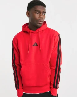 adidas 3 Stripes Fleece Hoodie