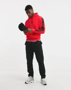 adidas 3 Stripes Fleece Hoodie