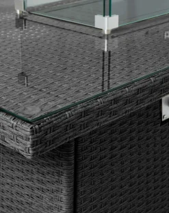 Amalfi Lounge Dining Set With Firepit