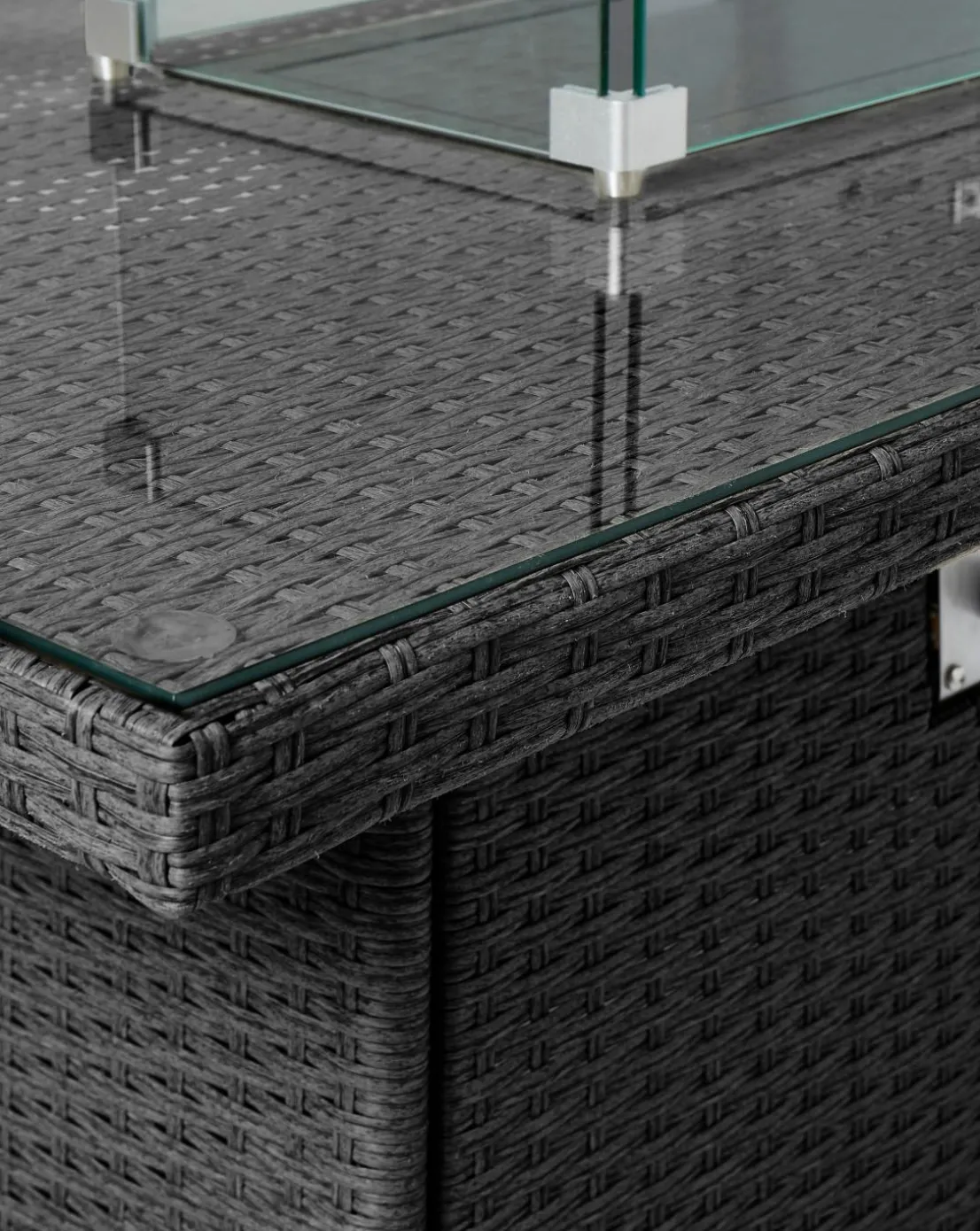 Amalfi Lounge Dining Set With Firepit