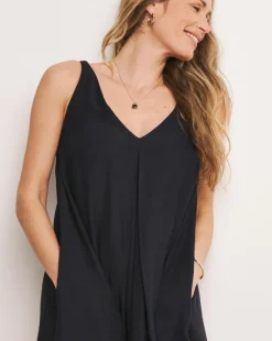 Anthology Linen Mix Pleat Dress