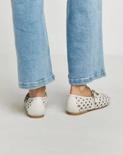 Anthology Valerian Leather Woven Mary Jane Ballerinas Wide E Fit