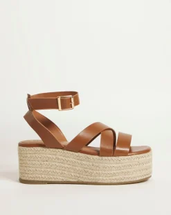 Arabella Flatform Espadrille Sandals Ex Wide Fit