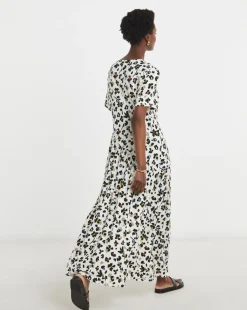 Asymmetric Seam Maxi Dress