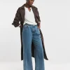 Authentic Blue Elasticated Wide Leg Jeans