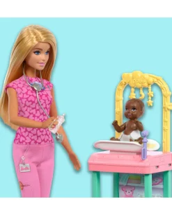 Barbie Baby Doctor Doll and Playset