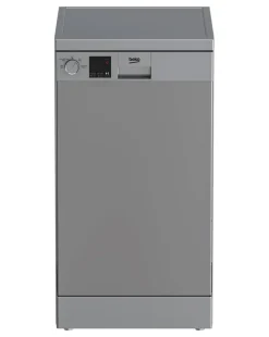 Beko DVS04020S Freestanding 10-place Slimline Dishwasher - Silver