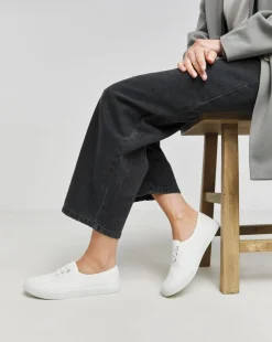 Birney Lace Up Plimsole Trainers Wide E Fit