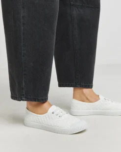 Birney Lace Up Plimsole Trainers Wide E Fit