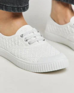 Birney Lace Up Plimsole Trainers Wide E Fit