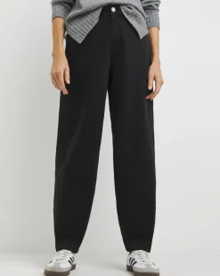 Black Barrel Leg Jeans