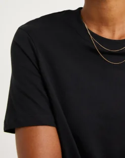 Black Crew Neck Short Sleeve T-shirt