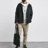 Black Fleece Lined Waterproof Anorak