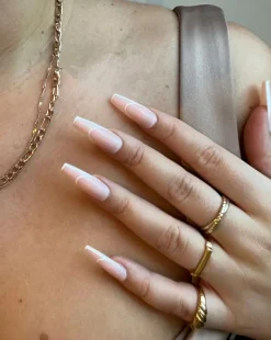 BLK Listed Instant Acrylic Nails Nude Outline
