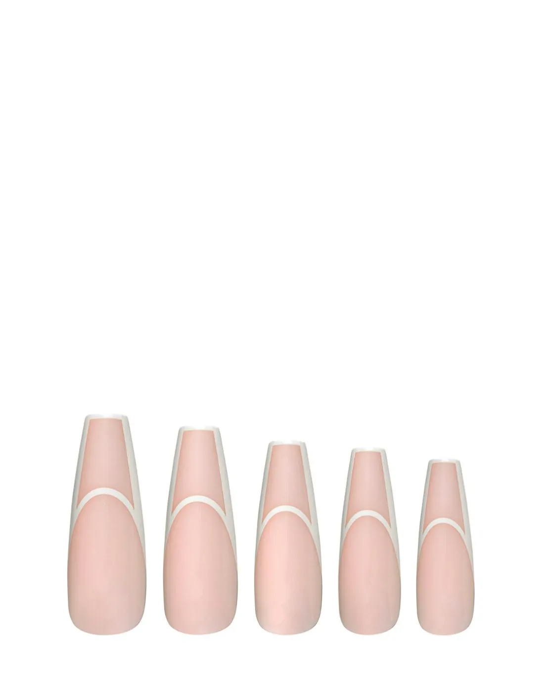 BLK Listed Instant Acrylic Nails Nude Outline