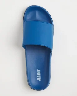 Blue Basic Sliders Wide Fit