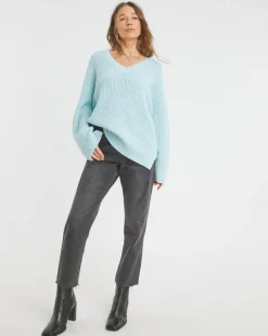 Blue V Neck Tunic