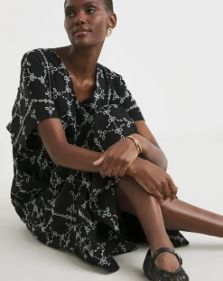 Broderie Smock Dress