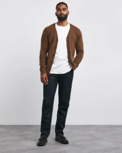 Brown Lambswool Cardigan