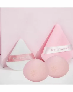 Brush Works Blending Makeup Drops & Powder Puff Duo Set