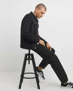 Burgundy Grid Soft Touch Crew Neck Jumper