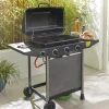 3 Burner Gas BBQ with Side Burner with Cover