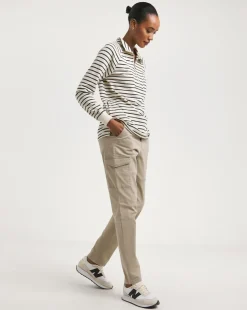 Camel Stretch Utility Tapered Chino Trousers
