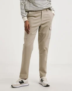 Camel Stretch Utility Tapered Chino Trousers