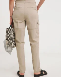 Camel Stretch Utility Tapered Chino Trousers