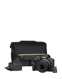 Canon EOS R100 APS-C Mirrorless Camera inc 128GB SD Card & Kit - Black