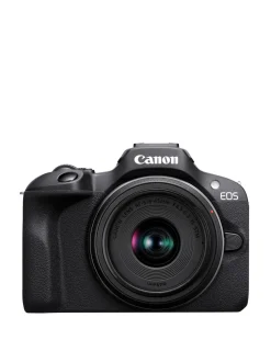 Canon EOS R100 APS-C Mirrorless Camera inc 128GB SD Card & Kit - Black