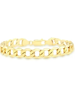 9 Carat Gold 6-Sided Curb Bracelet