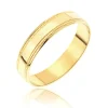9 Carat Yellow Gold Millgrain Edge 4MM Wedding Ring
