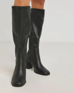 Chana Heeled Stretch Boots Extra Wide EEE Fit Curvy to Super Curvy Calf