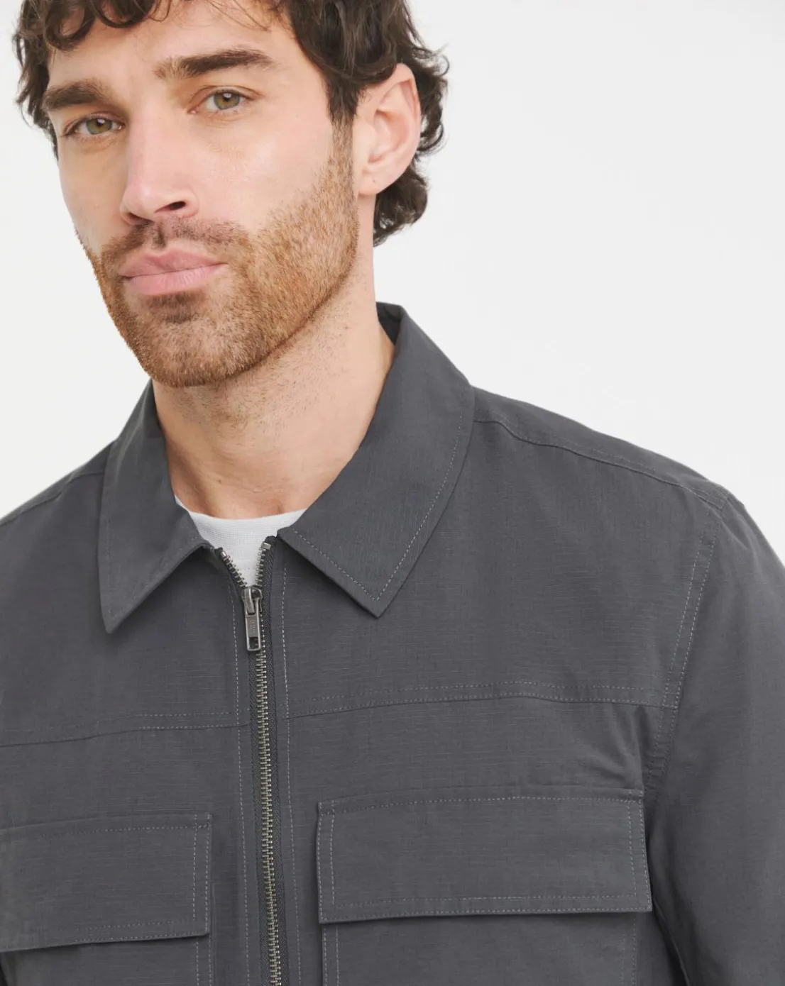 Charcoal Ripstop Lightweight Jacket