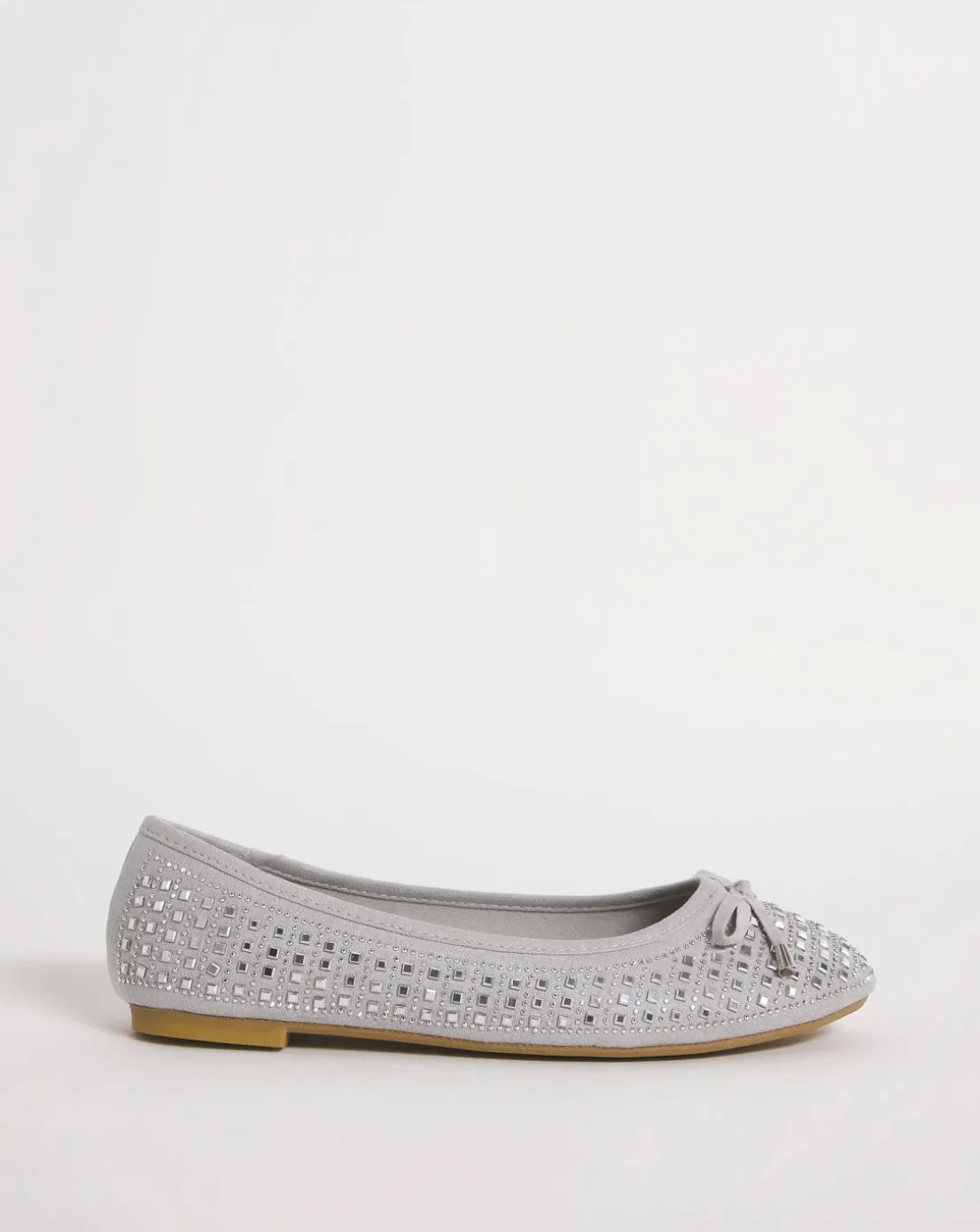 Charlize Embellished Ballerina Shoes Wide E Fit Simply Comfort