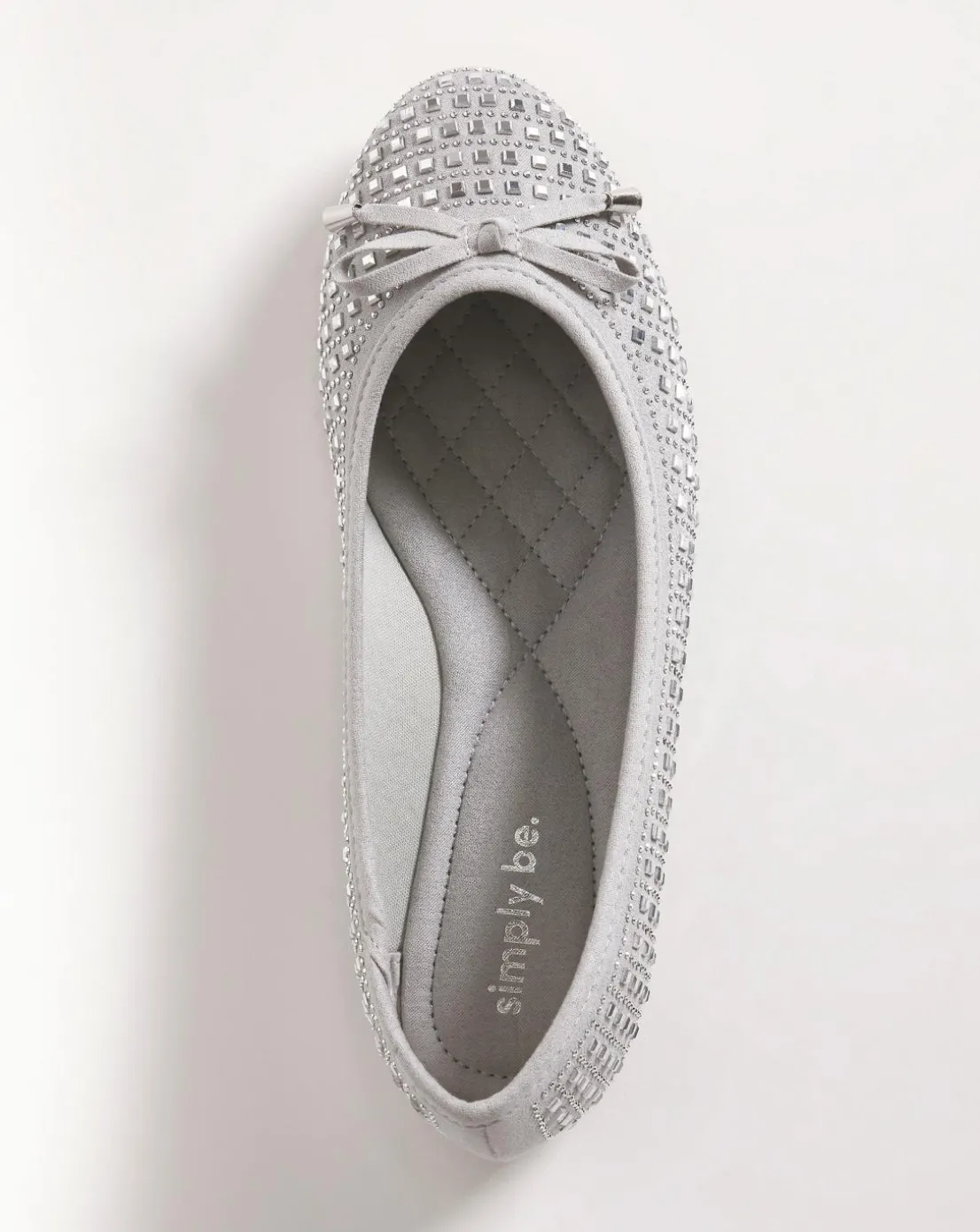 Charlize Embellished Ballerina Shoes Wide E Fit Simply Comfort