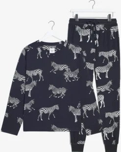 Chelsea Peers Jersey Zebra Print Crew Pyjama Set