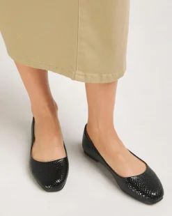 Clarice Square Toe Ballerina Shoes Extra Wide EEE Fit