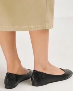 Clarice Square Toe Ballerina Shoes Extra Wide EEE Fit