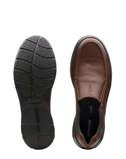 Clarks Cotrell Free Shoes - Tobacco