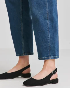 Clemmie Low Block Heel Slingback Shoe Wide E Fit