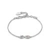 Clogau Tree of Life Sterling Silver Infinity Bracelet with Topaz