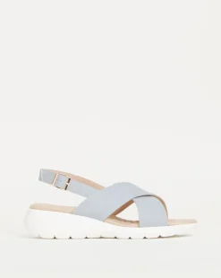 Cushion Walk Linen Crossover Sandal E Fit