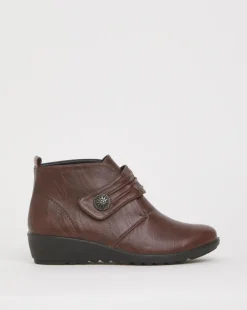 Cushion Walk Touch & Close Ankle Boot Extra Wide EEE Fit