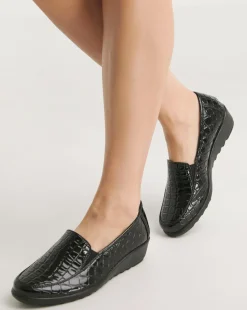 Cushion Walk Twin Gusset Loafers Wide E Fit